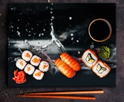 Grytlappar & Grillvantar-SKÄRBRÄDA I GLAS 52x40 CHILI PEPPAR