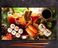 Mat- & Dryckesschabloner-SKÄRBRÄDA I GLAS 52x30 DRYCK