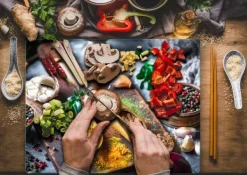 SKÄRBRÄDA I GLAS 52x40 KRYDDOR