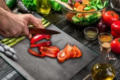 SKÄRBRÄDA I GLASPLATTA 52x40 BAMBU