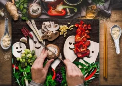 SKÄRBRÄDA I GLASPLATTA 52x40 KÖK