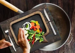 SKÄRBRÄDA I GLASPLATTA 52x40 KÖK