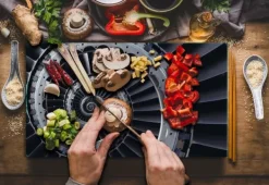 Torkugnar-SKÄRBRÄDA I GLASPLATTA 52x30 SVART