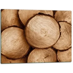 SKÄRBRÄDA I GLASPLATTA 52x40 TRÄ