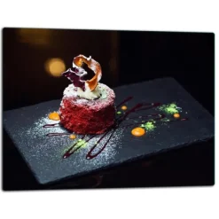 SKÄRBRÄDA I GLASPLATTA 52x40 TÅRTA