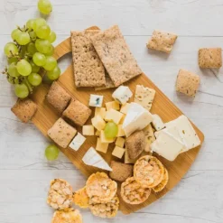 Skärbrädeset i bambu, 3 delar, lätt att rengöra