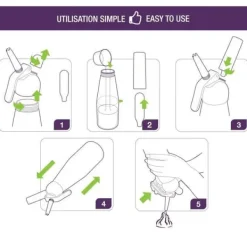 Mastrad Skumsifon - - F49314 - 0,5 L - För varma och kalla förberedelser - 6 till 8 personer