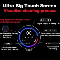Sladdlös handdammsugare, 27000Pa sugeffekt, Smart dammsensor