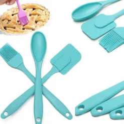 Slickepott Sked och Pensel i Silikon I Bakset