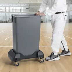 Tillbehör Till Avfallshantering-Slim Papperskorg Dolly, Passar 16/23 Gal Behållare, 200lbs Tung Duty, med Hjul