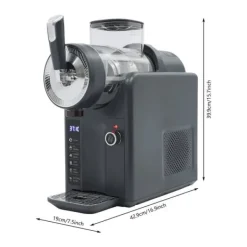 Slushmaskin - Digital isdrycksmaskin - Flera lägen - Självrengöring - EU-kontakt - För hemmet - Grå