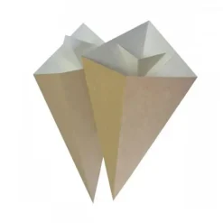 Matförvaringspåsar-Små papperspåsar med strutform och plats för DIP 15,5 x 26 cm, 100 st.