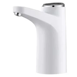 Vattenkylare-Smart elektrisk vattenflaskpump Trådlös automatisk dricksvattenautomat Vit