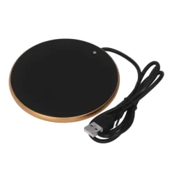 Smart USB-kaffemuggvärmare - 55°C konstant temperatur, platsbesparande guldvärmare för hem, kontor och resor