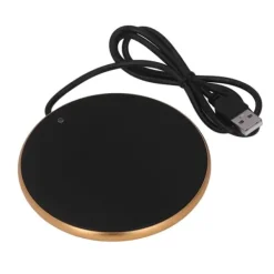 Smart USB-kaffemuggvärmare - 55°C konstant temperatur, platsbesparande guldvärmare för hem, kontor och resor