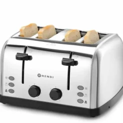 Brödrostar & Brödgrillar-Smörgåsbröd för 4 toasts, 3 funktioner, 7 värmenivåer, 1500 W