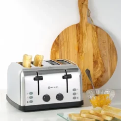 Brödrostar & Brödgrillar-Smörgåsbröd för 4 toasts, 3 funktioner, 7 värmenivåer, 1500 W