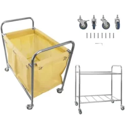 Smutstvättvagn, rostfritt stål, 250L