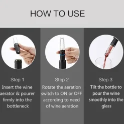 Vinluftare-Snabbluftande Vin Häll Karaff Fast Aerating Wine Pourer Decanter