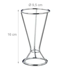 Tillbehör För Matservering-Snacksbehållarset, 16x9,5 cm, Silver