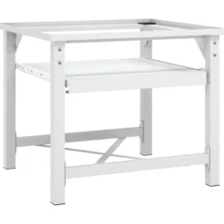 Sockel för tvättmaskin med utdragbar hylla vit - Förhöjningssockel - Förhöjningssocklar - Home & Living