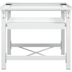 Sockel för tvättmaskin med utdragbar hylla vit - Förhöjningssockel - Förhöjningssocklar - Home & Living