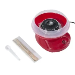 Sockervaddsmaskin modell 1, röd – för godsaker på fest & event