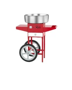 Maskiner För Spunnet Socker-Sockervaddsmaskin, rostfri stålskål, inkluderar socker skopa,röd