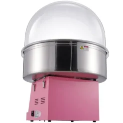 Maskiner För Spunnet Socker-Sockervaddsmaskin, 1000W, 52x52x41,5 cm, Rosa, Rostfritt stål