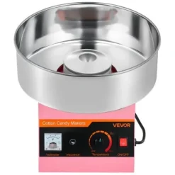Maskiner För Spunnet Socker-Sockervaddsmaskin, 38x38x34 cm, rosa, rostfritt stål