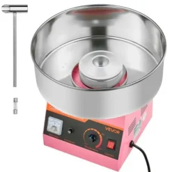Maskiner För Spunnet Socker-Sockervaddsmaskin, 38x38x34 cm, rosa, rostfritt stål