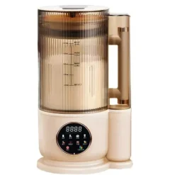 Sojamjölkmaskiner-Sojamjölksmaskin, Automatisk Mixer, Mångsidig Matberedare,EU, Brun