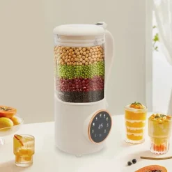 Sojamjölkmaskiner-Sojamjölkstillverkare, Automatisk Rengöringsfunktion, Användarvänlig Design,VIT