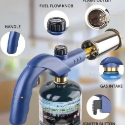 Gasbrännare-Sondiko S-pro Matlagningsbrännare - Kraftfull Svetsbrännare för Grillning