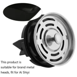 Sopförstörare med multifunktionsdispenser och tillbehör för vattenfilterplugg