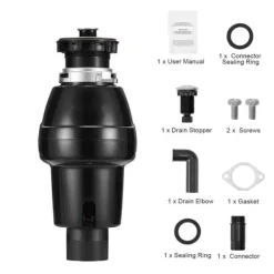 Sophantering 3/4 HP, Kontinuerlig Matavfallshantering, 3930 RPM, EZ Connect-funktion