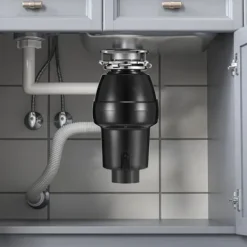 Sophantering 1/2 HP Kontinuerlig matavfallskvarn, 3820 RPM, effektiv avfallshantering, hållbar design, enkel installation