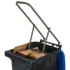 Soptunnor & Papperskorgar-Sopkomprimator, 95x35x30,5 cm, Brun