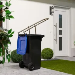 Soptunnor & Papperskorgar-Sopkomprimator, 95x35x30,5 cm, Brun