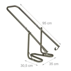 Soptunnor & Papperskorgar-Sopkomprimator, 95x35x30,5 cm, Brun