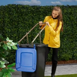 Soptunnor & Papperskorgar-Sopkomprimator, 95x35x30,5 cm, Brun