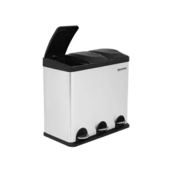 Soptunna, stor luktfri, 60,5x56,5x34 cm, silver