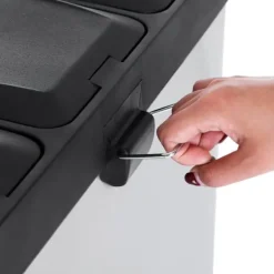 Soptunna, stor luktfri, 60,5x56,5x34 cm, silver