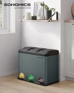 Soptunna, 60,5x31,5x48,5 cm, Grå