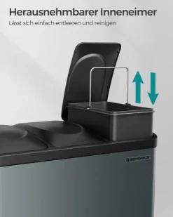 Soptunna, 60,5x31,5x48,5 cm, Grå