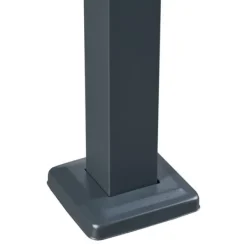 [en.casa] Soptunnesskydd Uusikaupunki 120x91x91 cm silver