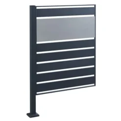 [en.casa] Soptunnesskydd Uusikaupunki 120x83x11 cm silver