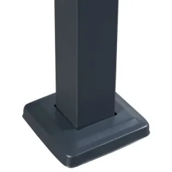 [en.casa] Soptunnesskydd Uusikaupunki 120x83x11 cm silver