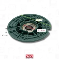SOS Accessoire Palier (lager) komplett vänster eller höger (styckvis) för Tvättmaskin 4055012662, 4071424214 ARTHUR MARTIN ELECTROLUX