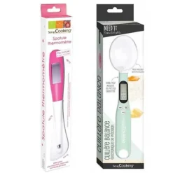 Spatel termometer och köksvågskedja